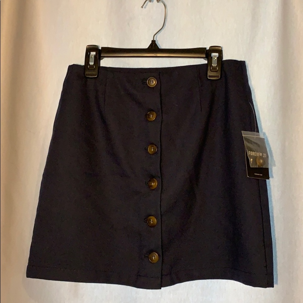Navy Blue Forever 21 Skirt